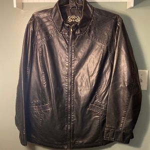 Faux leather jacket